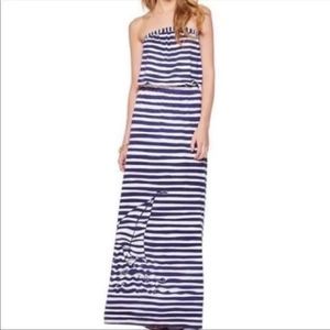 Lilly Pulitzer striped maxi sailor dress